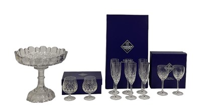 Lot 684 - EDINBURGH CRYSTAL; a cased set of six crystal...