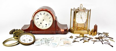 Lot 120 - A quantity of various clock and watch parts to...