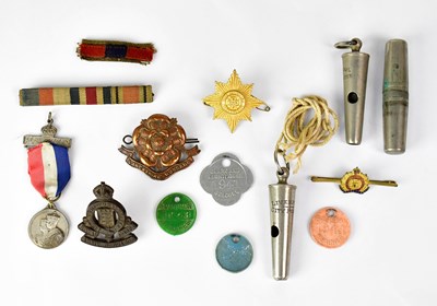 Lot 425 - Military badges including Lancashire Hussars,...