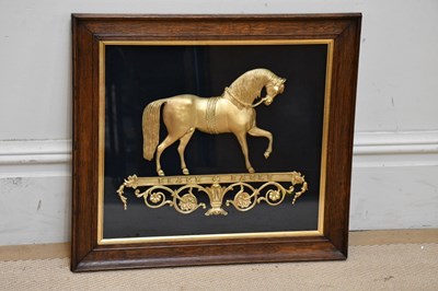 Lot 547 - A late Victorian oak framed gilt metal...