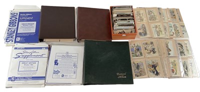 Lot 465 - Two empty Stanley Gibbons postcard albums,...