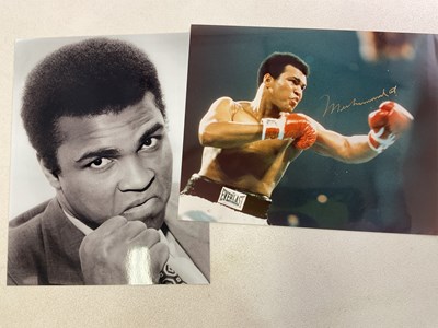 Lot 1631 - MUHAMMAD ALI; a colour photo image of the...