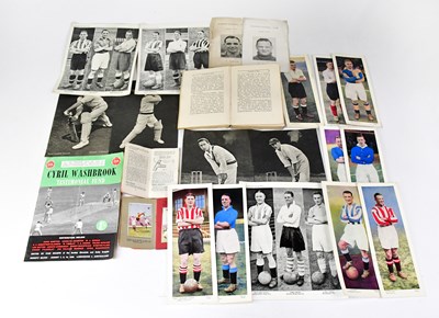 Lot 510 - A quantity of cricket and football ephemera,...