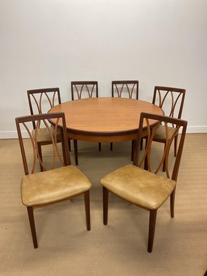 Lot 773 - G PLAN; a Fresco extending teak dining table...