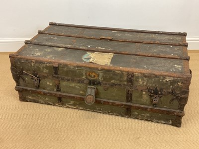 Lot 806 - An early 20th century linen covered travel...