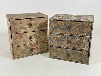 Lot 807 - Early 20th century set of two storage drawers,...