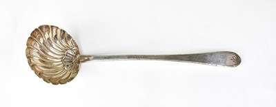 Lot 562 - PHILIP WEEKES; a William IV Irish silver ladle...