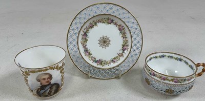 Lot 172 - SÈVRES; a 19th century outside decorated...