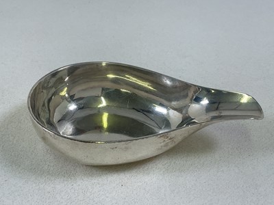 Lot 467 - A George II hallmarked silver pap boat of...