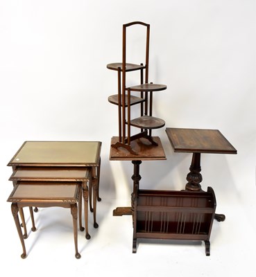 Lot 31 - A small mixed lot of occasional furniture...