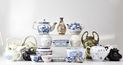 Lot 284 - A collection of mainly teapots and other...