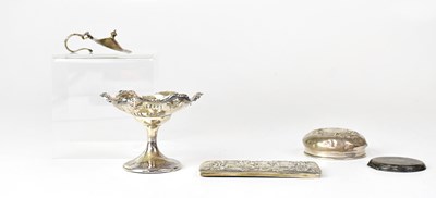 Lot 549 - A collection of hallmarked silver items to...