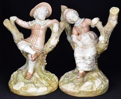 Lot 580 - HADLEY WORCESTER; two c.1890 Royal Worcester...