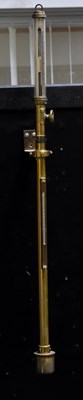 Lot 133 - HENRY BROWNE & SON LTD; a brass cased gimbal...