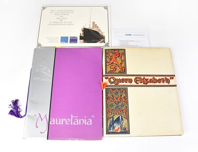 Lot 414 - CUNARD WHITE STAR LINE; two books detailing...