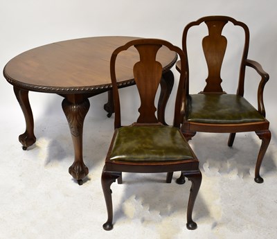 Lot 58 - A Victorian mahogany oval wind-out dining...