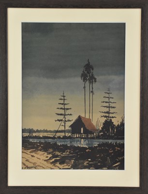 Lot 282 - ABU BAKER IBRAHIM (1925-1977); watercolour,...