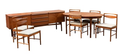 Lot 2 - MCINTOSH; a mid century teak dining suite...