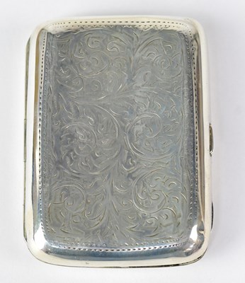 Lot 560 - An Edward VII hallmarked silver cigarette case...