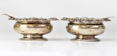 Lot 545 - SAMUEL HENNELL; a pair of George IV hallmarked...