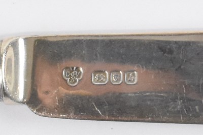 Lot 1132 - CJ VANDER LTD; a set of six hallmarked silver...
