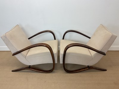 Lot 753 - JINDRICH HALABALA FOR THONET; a pair of 'H269'...