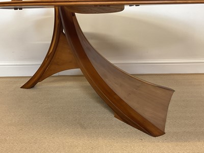 Lot 569 - JOHN BARNARD; a rare yew wood table, 'The...