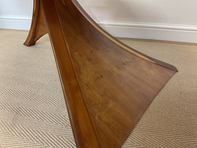 Lot 569 - JOHN BARNARD; a rare yew wood table, 'The...