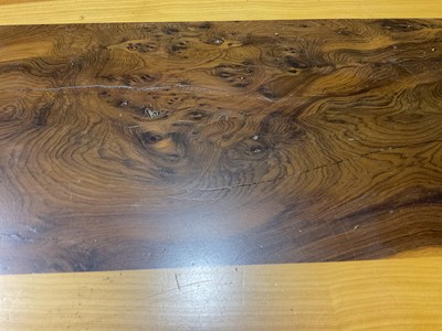 Lot 569 - JOHN BARNARD; a rare yew wood table, 'The...