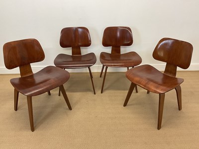 Lot 754 - CHARLES AND RAY EAMES; a set of four 'DCW'...