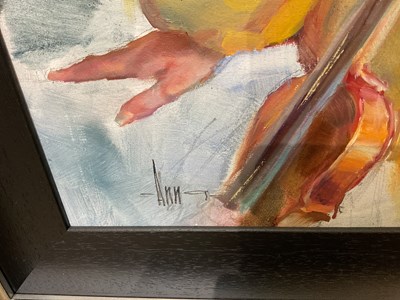 Lot 1803 - ANNA RAZUMOVSKAYA; oil on canvas, 'Overture I',...