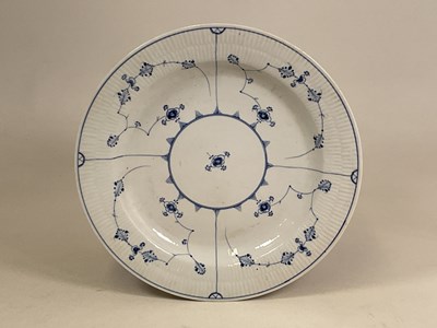 Lot 217 - ROYAL COPENHAGEN; a large blue and white...