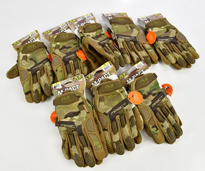 Lot 9 - MECHANIX WEAR; eight pairs of M-Pact gloves,...