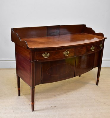 Lot 180 - A 19th century inlaid mahogany Sheraton...