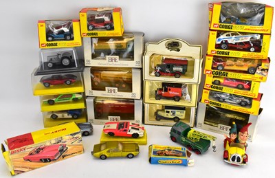 Lot 309 - Various playworn diecast cars to include Corgi...