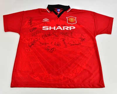 Lot 1101 - MANCHESTER UNITED; a 1994/96 signed football...