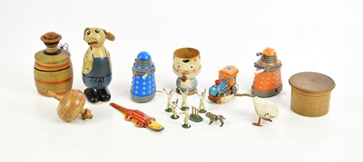 Lot 738 - A small collection of vintage toys including...