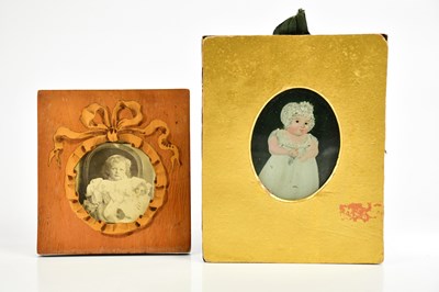 Lot 426 - A 19th century reverse painting on glass,...