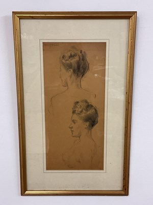 Lot 524 - ELLIS SILAS (1883-1972); charcoal study, nude...