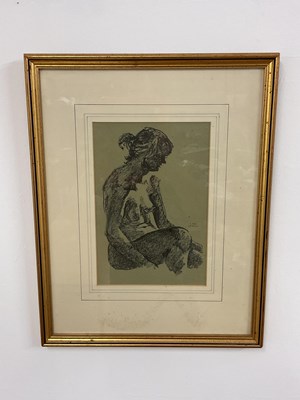 Lot 525 - KENNETH ROSS WELBURN (1910-1998); charcoal,...