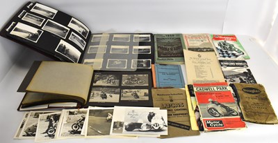 Lot 456 - Two albums of photographs from TT and similar motor racing competitions