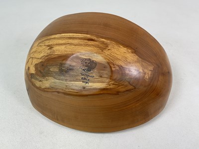 Lot 160 - TIM SPENCER; a large turned and polished apple...