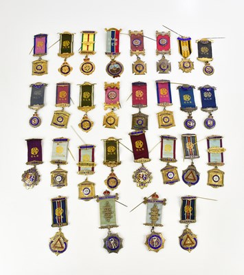 Lot 403 - MASONIC INTEREST; a collection of hallmarked...