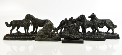 Lot 553 - Five 19th century and later cast iron models...