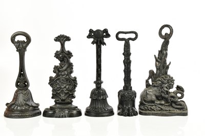 Lot 537 - Five Victorian and later doorstops, including...