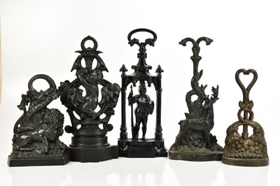 Lot 542 - Five Victorian and later doorstops, including...