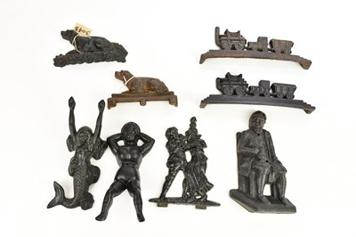 Lot 548 - A collection of Victorian and later cast iron,...