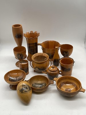 Lot 30 - MAUCHLINE WARE; fourteen small pieces...