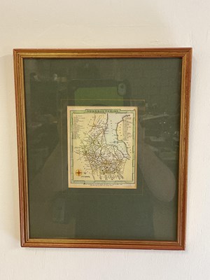 Lot 687 - A 19th century small map of Somersetshire,...