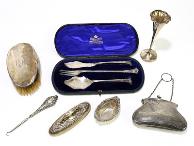 Lot 2568 - A small quantity of hallmarked silver...